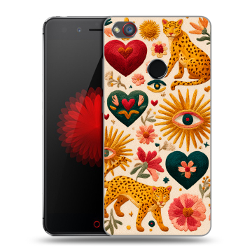 Силиконовый чехол на ZTE Nubia Z11 Mini S с принтом Модный принт
