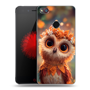 Силиконовый чехол на ZTE Nubia Z11 Mini S с принтом Милая сова
