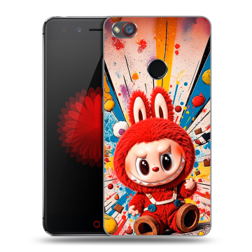 Силиконовый чехол на ZTE Nubia Z11 Mini S с принтом Labubu Лабубу