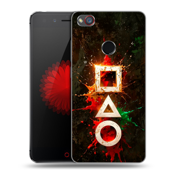Силиконовый чехол на ZTE Nubia Z11 Mini S с принтом Squid Game Игра кальмара