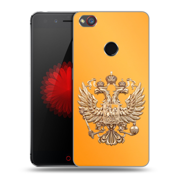 Силиконовый чехол на ZTE Nubia Z11 Mini S с принтом Герб Флаг России