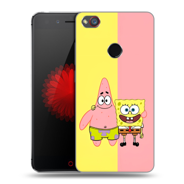 Силиконовый чехол на ZTE Nubia Z11 Mini S с принтом Спанч боб Спанчбоб