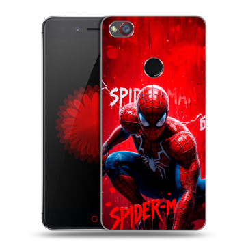Силиконовый чехол на ZTE Nubia Z11 Mini S с принтом Spiderman Человек паук