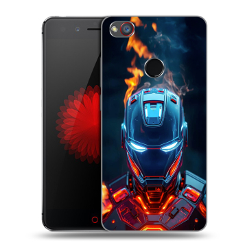 Силиконовый чехол на ZTE Nubia Z11 Mini S с принтом IronMan Железный человек