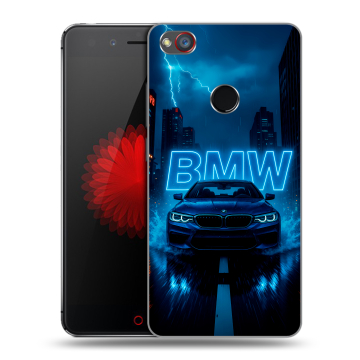 Силиконовый чехол на ZTE Nubia Z11 Mini S с принтом BMW БМВ
