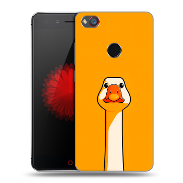Силиконовый чехол на ZTE Nubia Z11 Mini S с принтом Смешная утка