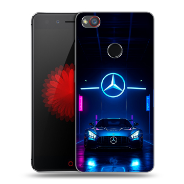 Силиконовый чехол на ZTE Nubia Z11 Mini S с принтом Mercedes Мерседес