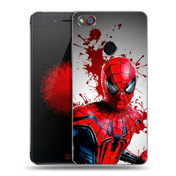 Силиконовый чехол на ZTE Nubia Z11 Mini S с принтом Spiderman Человек паук