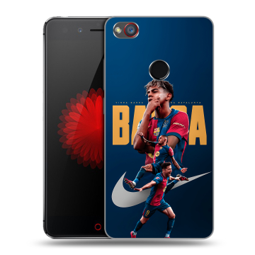 Силиконовый чехол на ZTE Nubia Z11 Mini S с принтом Барселона Barca Yamal 