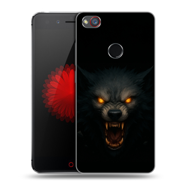 Силиконовый чехол на ZTE Nubia Z11 Mini S с принтом Волк