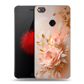 Силиконовый чехол на ZTE Nubia Z11 Mini S с принтом женский