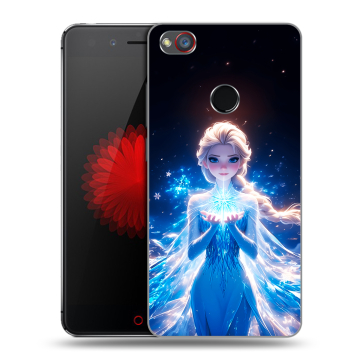 Силиконовый чехол на ZTE Nubia Z11 Mini S с принтом Холодное сердце Frozen
