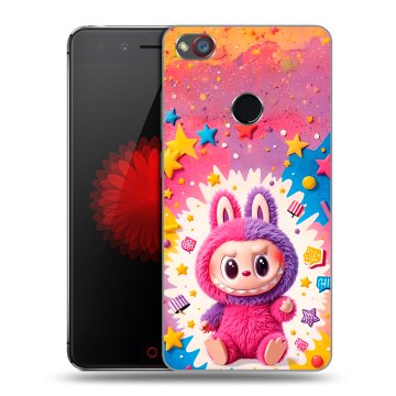 Силиконовый чехол на ZTE Nubia Z11 Mini S с принтом Labubu Лабубу