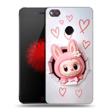 Силиконовый чехол на ZTE Nubia Z11 Mini S с принтом Labubu Лабубу