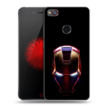 Силиконовый чехол на ZTE Nubia Z11 Mini S с принтом IronMan Железный человек
