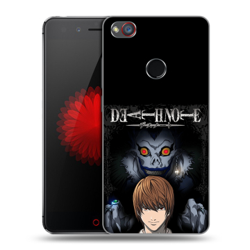 Силиконовый чехол на ZTE Nubia Z11 Mini S с принтом Death note Тетрадь смерти