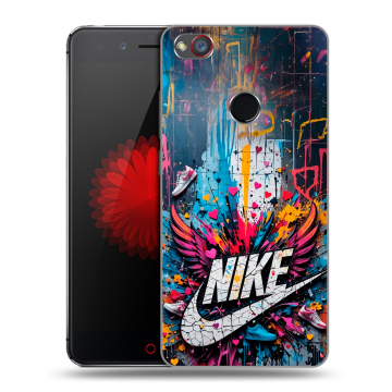 Силиконовый чехол на ZTE Nubia Z11 Mini S с принтом Nike Найк