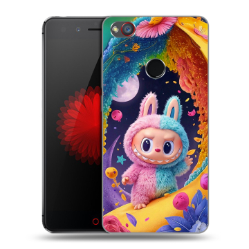 Силиконовый чехол на ZTE Nubia Z11 Mini S с принтом Labubu Лабубу
