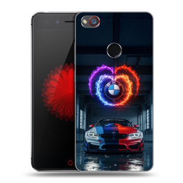 Силиконовый чехол на ZTE Nubia Z11 Mini S с принтом BMW БМВ