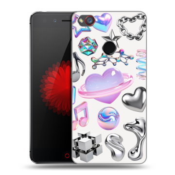 Силиконовый чехол на ZTE Nubia Z11 Mini S с принтом Y2K