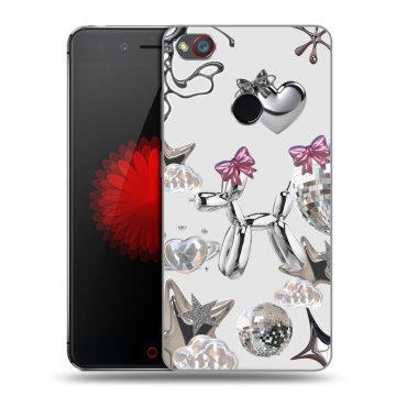 Силиконовый чехол на ZTE Nubia Z11 Mini S с принтом Y2K
