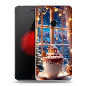 Силиконовый чехол на ZTE Nubia Z11 Mini S с принтом Новый год