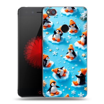 Силиконовый чехол на ZTE Nubia Z11 Mini S с принтом Новый год