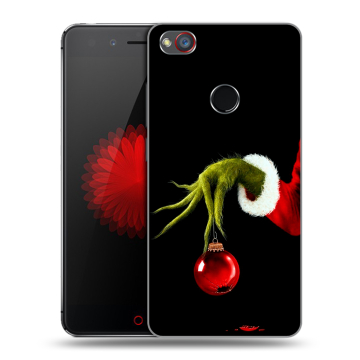 Силиконовый чехол на ZTE Nubia Z11 Mini S с принтом Новый год Гринч