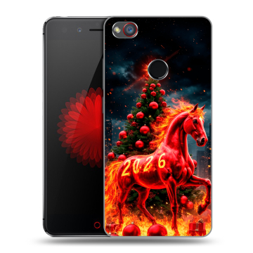 Силиконовый чехол на ZTE Nubia Z11 Mini S с принтом Новый год