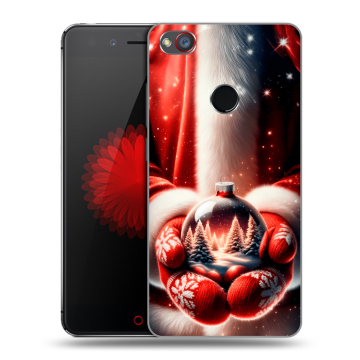 Силиконовый чехол на ZTE Nubia Z11 Mini S с принтом Новый год