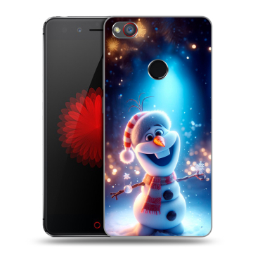 Силиконовый чехол на ZTE Nubia Z11 Mini S с принтом Новый год