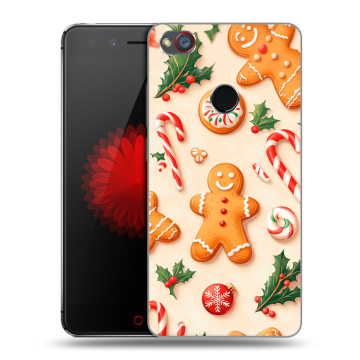 Силиконовый чехол на ZTE Nubia Z11 Mini S с принтом Новый год