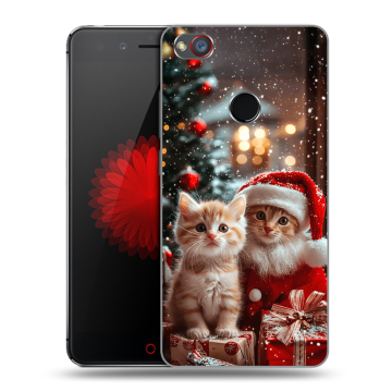 Силиконовый чехол на ZTE Nubia Z11 Mini S с принтом Новый год