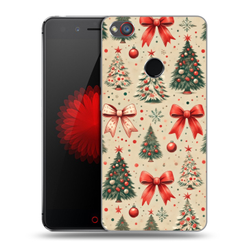 Силиконовый чехол на ZTE Nubia Z11 Mini S с принтом Новый год