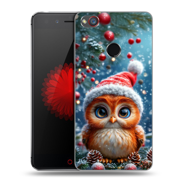 Силиконовый чехол на ZTE Nubia Z11 Mini S с принтом Новый год