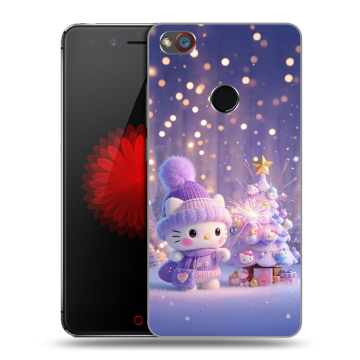 Силиконовый чехол на ZTE Nubia Z11 Mini S с принтом Новый год