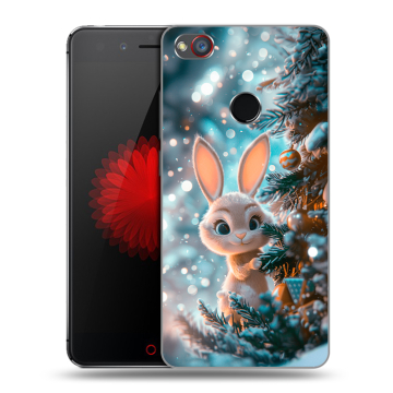 Силиконовый чехол на ZTE Nubia Z11 Mini S с принтом Новый год