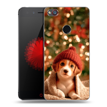 Силиконовый чехол на ZTE Nubia Z11 Mini S с принтом Новый год