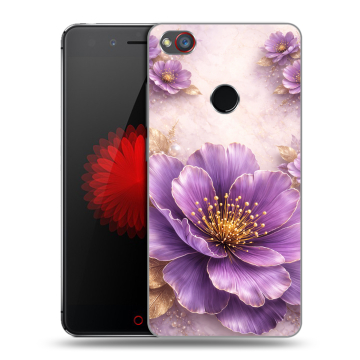 Силиконовый чехол на ZTE Nubia Z11 Mini S с принтом женский
