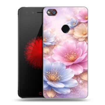 Силиконовый чехол на ZTE Nubia Z11 Mini S с принтом женский