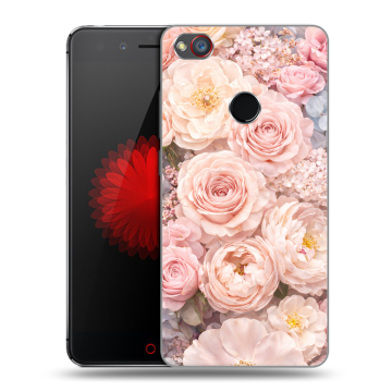 Силиконовый чехол на ZTE Nubia Z11 Mini S с принтом женский