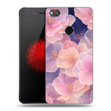 Силиконовый чехол на ZTE Nubia Z11 Mini S с принтом женский