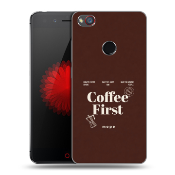 Силиконовый чехол на ZTE Nubia Z11 Mini S с принтом женский