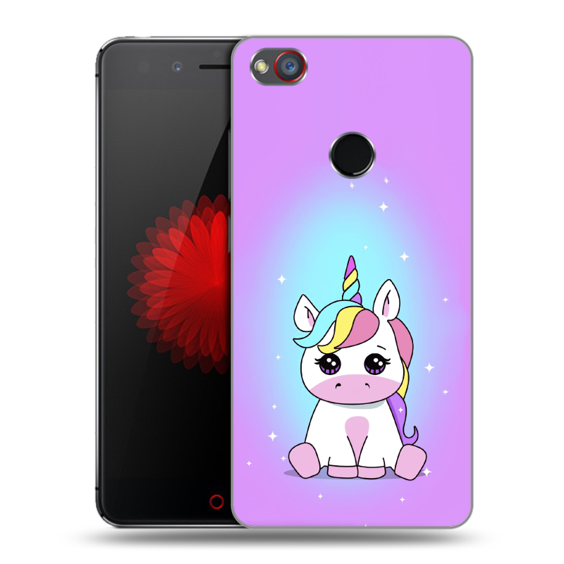 Силиконовый чехол на ZTE Nubia Z11 Mini S с принтом Единорог Силиконовый чехол на ZTE Nubia Z11 Mini S с принтом Единорог