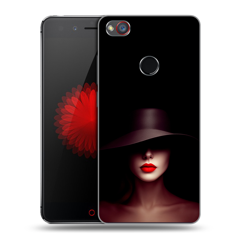 Силиконовый чехол на ZTE Nubia Z11 Mini S с принтом Девушка в шляпе Силиконовый чехол на ZTE Nubia Z11 Mini S с принтом Девушка в шляпе