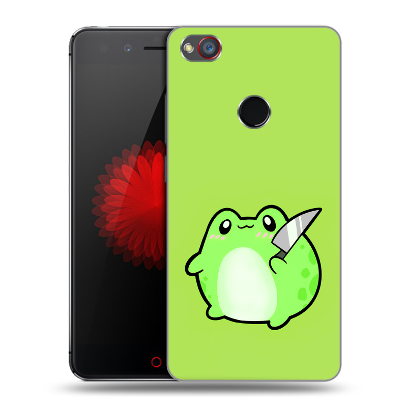 Силиконовый чехол на ZTE Nubia Z11 Mini S с принтом Лягушенок Силиконовый чехол на ZTE Nubia Z11 Mini S с принтом Лягушенок