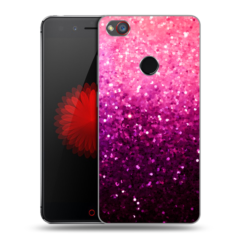 Пластиковый чехол на ZTE Nubia Z11 Mini S с принтом Блестки Пластиковый чехол на ZTE Nubia Z11 Mini S с принтом Блестки