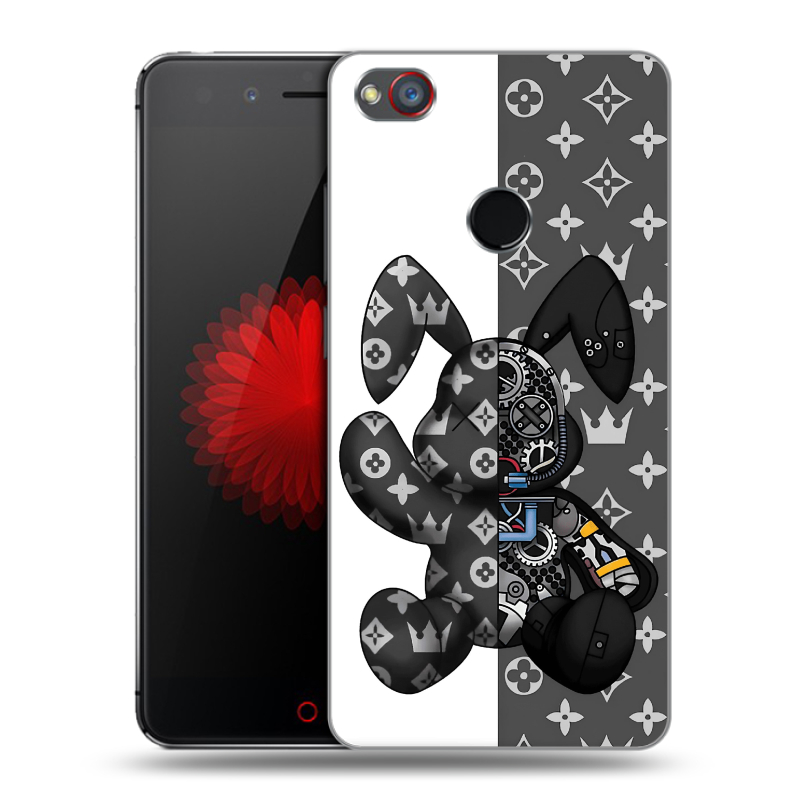 Силиконовый чехол на ZTE Nubia Z11 Mini S с принтом Луи робот Силиконовый чехол на ZTE Nubia Z11 Mini S с принтом Луи робот