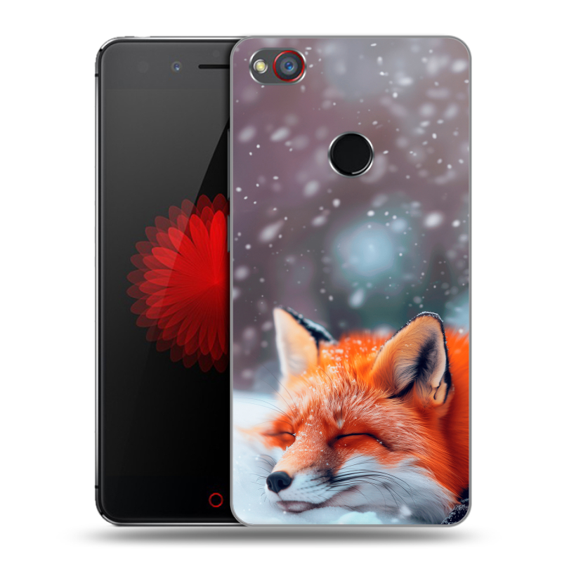 Силиконовый чехол на ZTE Nubia Z11 Mini S с принтом лиса Силиконовый чехол на ZTE Nubia Z11 Mini S с принтом лиса