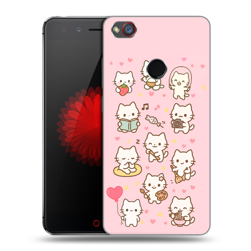 Пластиковый чехол на ZTE Nubia Z11 Mini S с принтом Hello Kitty Хелоу Кити Пластиковый чехол на ZTE Nubia Z11 Mini S с принтом Hello Kitty Хелоу Кити